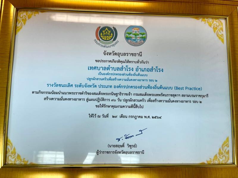 ปลูกผักสวนครัว เพื่อสร้างความมั่นคงทางอาหาร และสมุนไพรชนิดต่างๆ บริเวณสำนักงานเทศบาล (21 ภาพ)